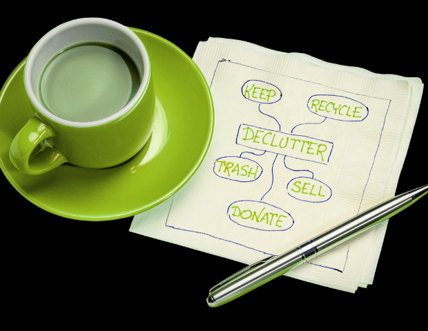 declutter before self storage